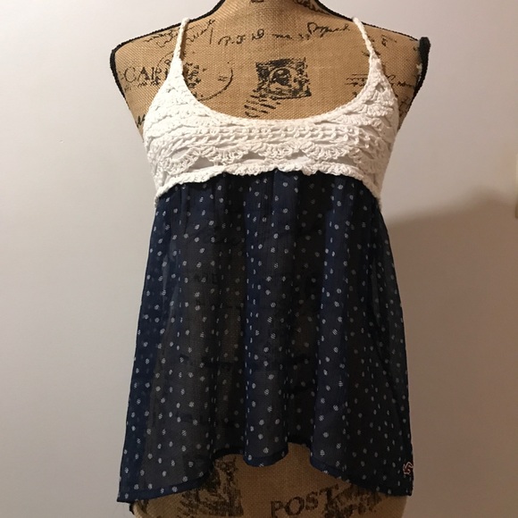 Hollister crochet tank top - Picture 4 of 8